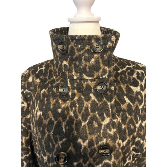 Thread & Supply Women’s Coat Animal Print Size XL Soft Wool Blend Pockets NWT - Picture 8 of 12